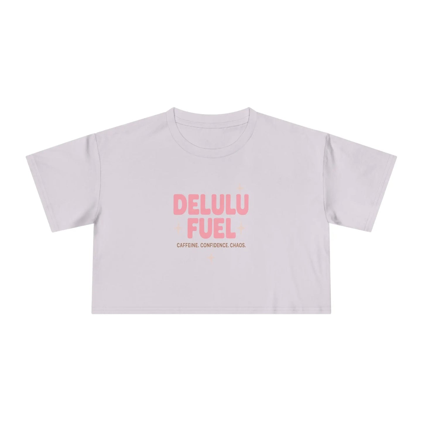 Delulu Fuel™ Unisex T-Shirt – Caffeine. Confidence. Chaos. | The Feelings Dept. Printify