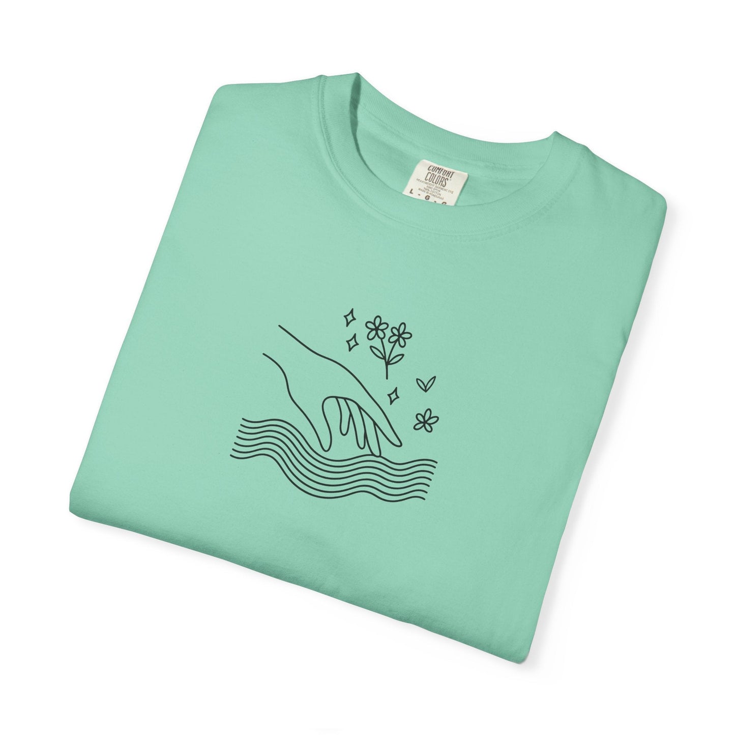 Gentle Reach | ASMR-Inspired Line Art Tee Printify