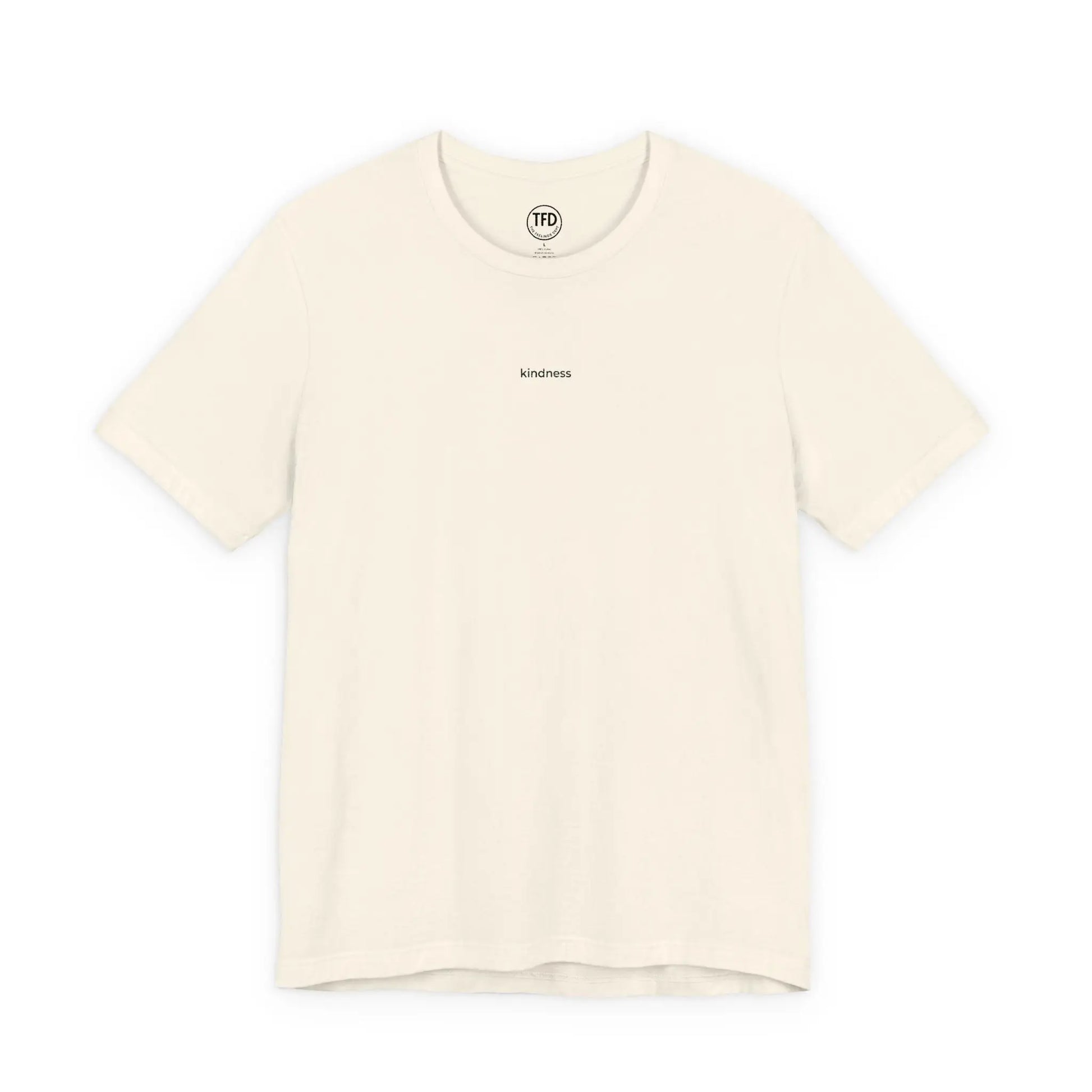 Kindness Embroidered T-Shirt – Minimalist Mental Health Tee Printify