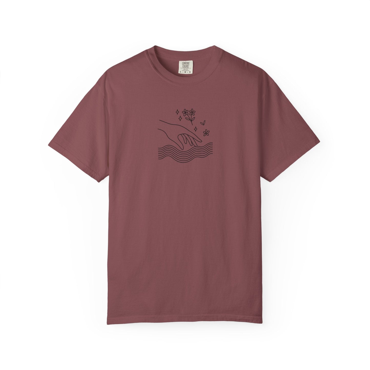 Gentle Reach | ASMR-Inspired Line Art Tee Printify