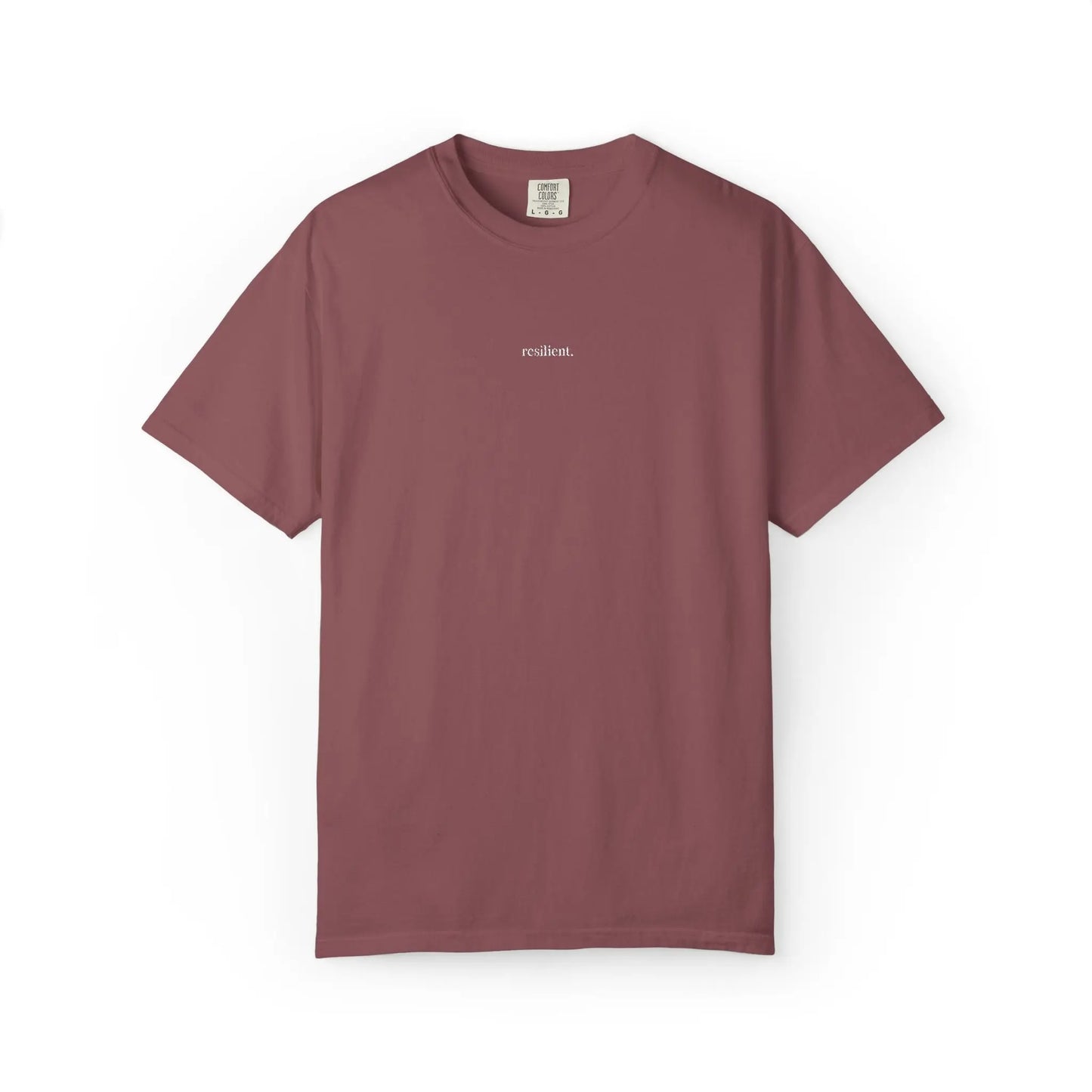 Resilient Embroidered T-Shirt | Minimalist Fall Shirt | Comfort Colors Unisex Tee Printify