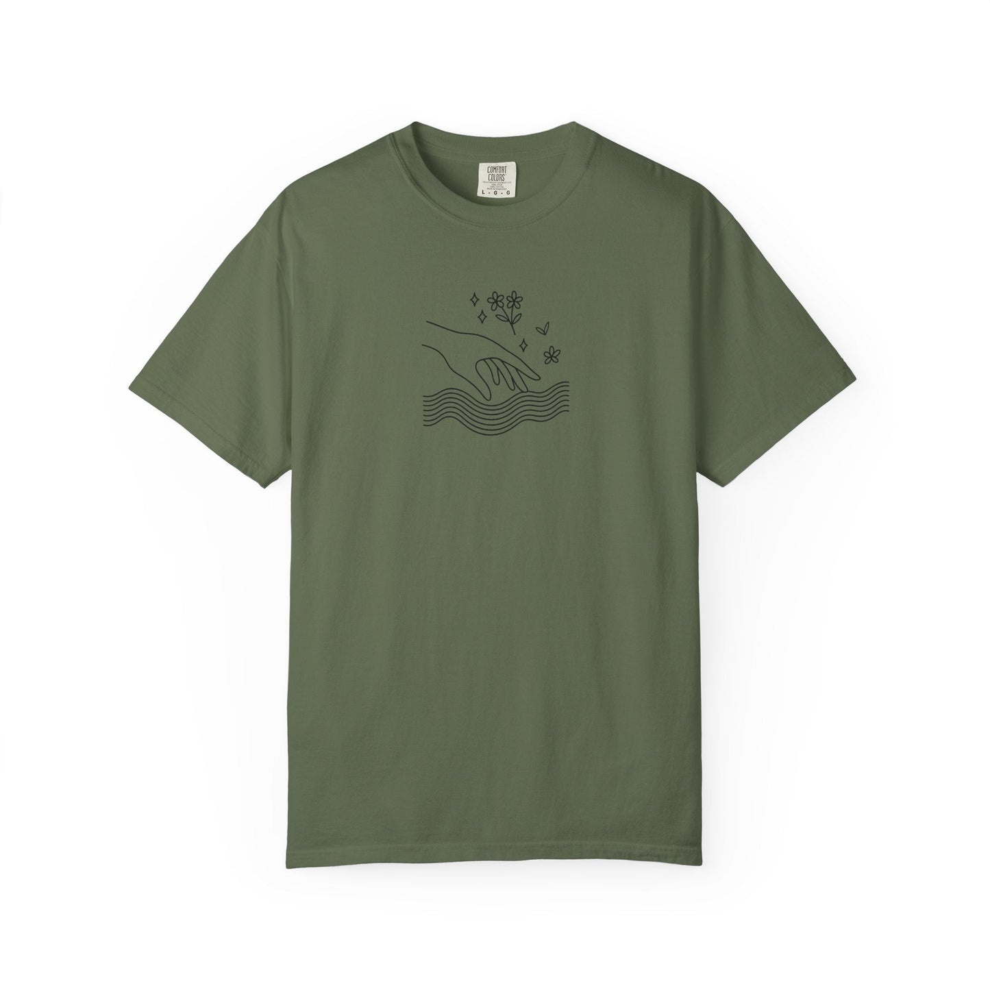 Gentle Reach | ASMR-Inspired Line Art Tee Printify
