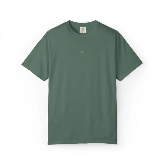“solace.” Embroidered Minimalist Comfort Colors Tee – Soft Aesthetic Quiet Club Shirt Printify