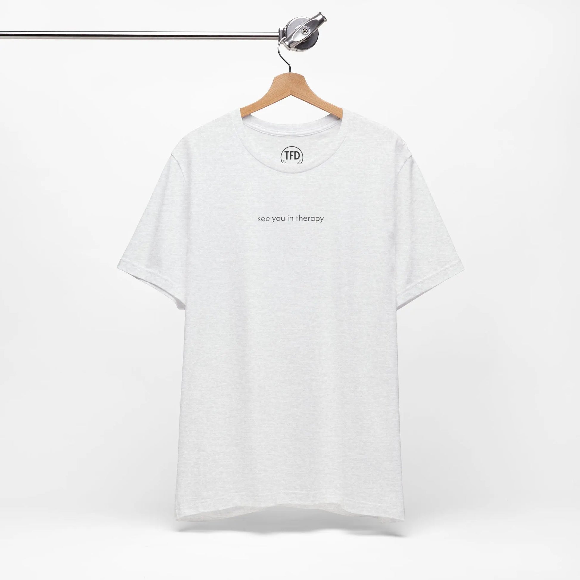 See You in Therapy Tee — Minimalist Mental Health Shirt Printify