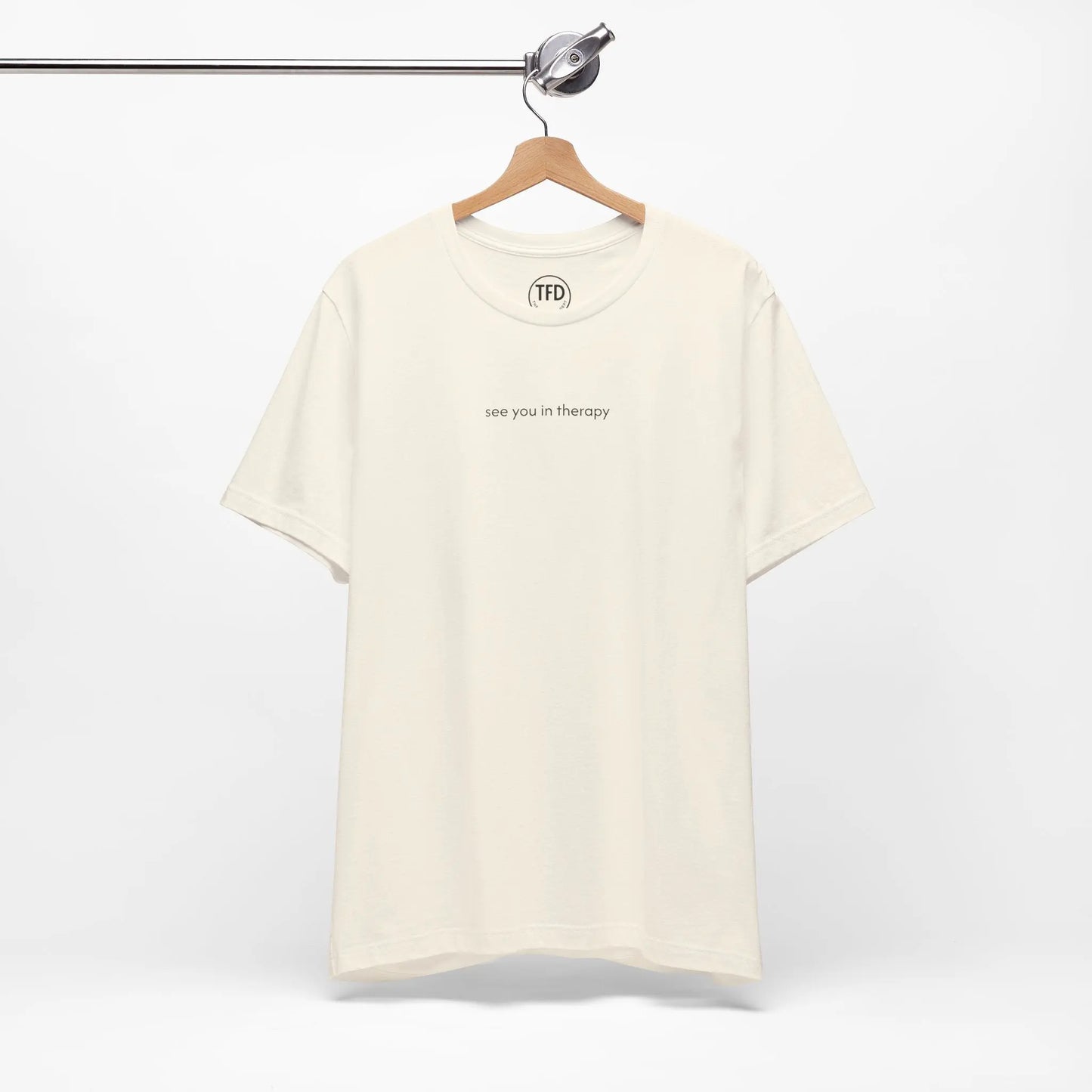 See You in Therapy Tee — Minimalist Mental Health Shirt Printify