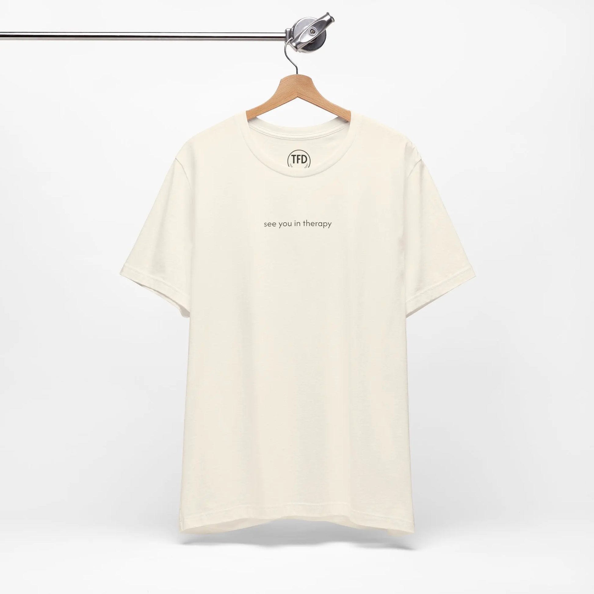See You in Therapy Tee — Minimalist Mental Health Shirt Printify