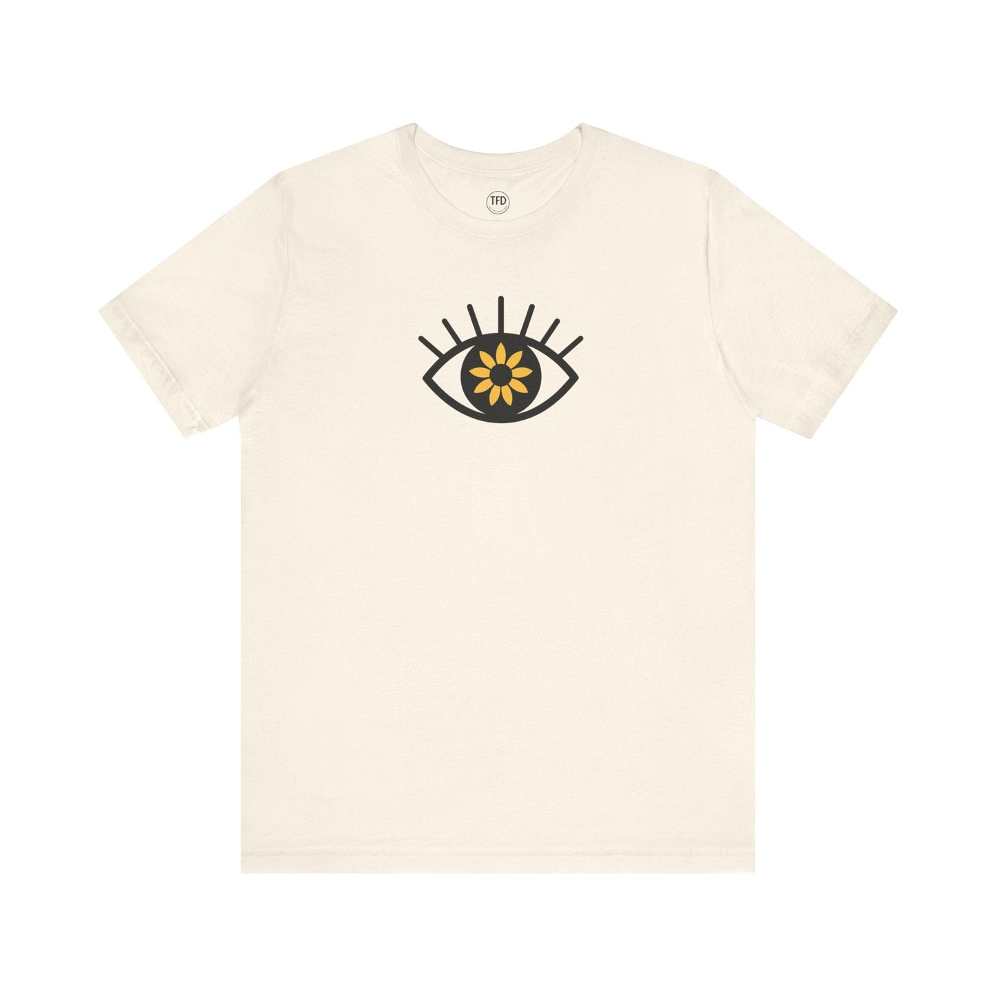 Sunflower Eye Tee – Visual-Only Emotional Symbol Shirt | The Feelings Dept™ Printify