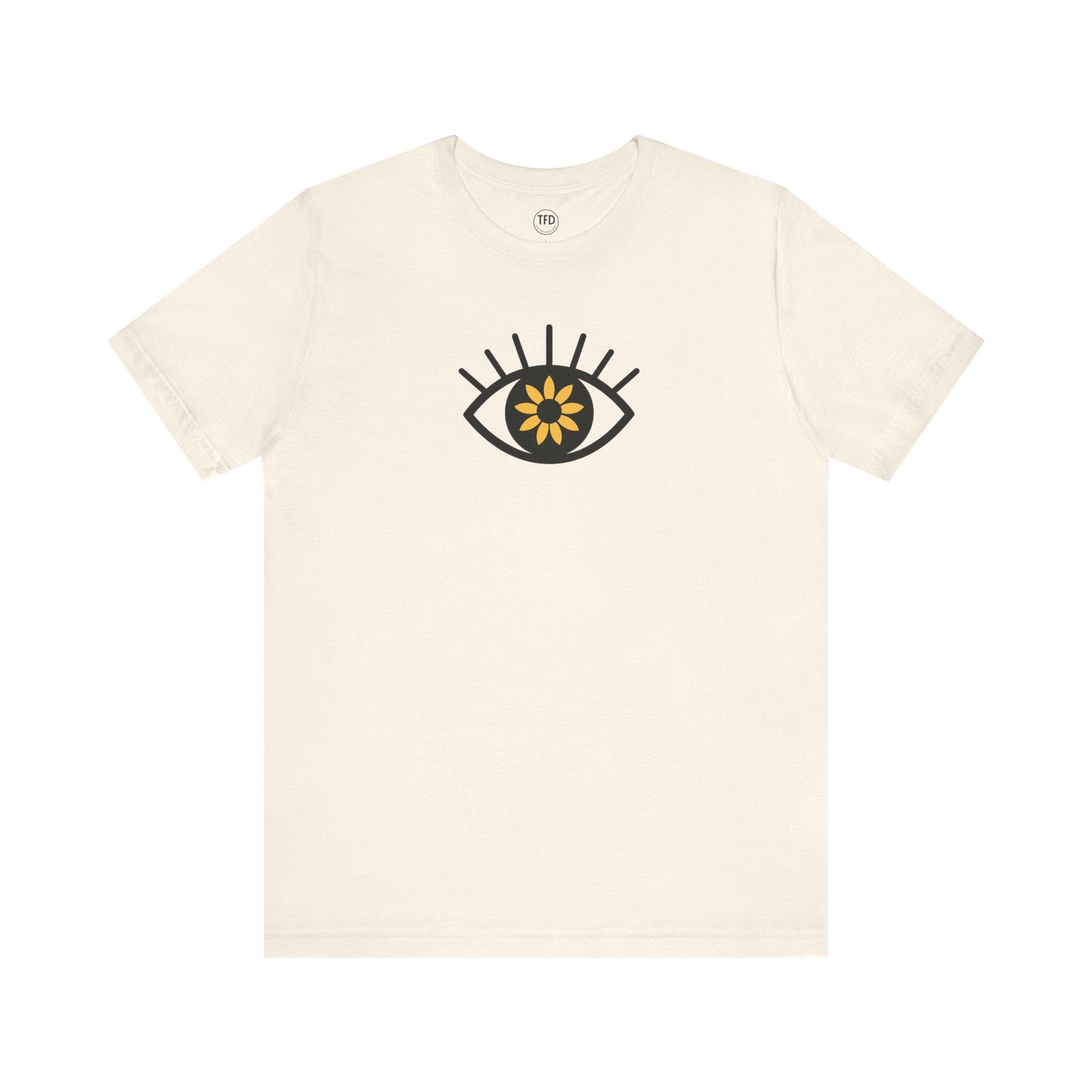 Sunflower Eye Tee – Visual-Only Emotional Symbol Shirt | The Feelings Dept™ Printify
