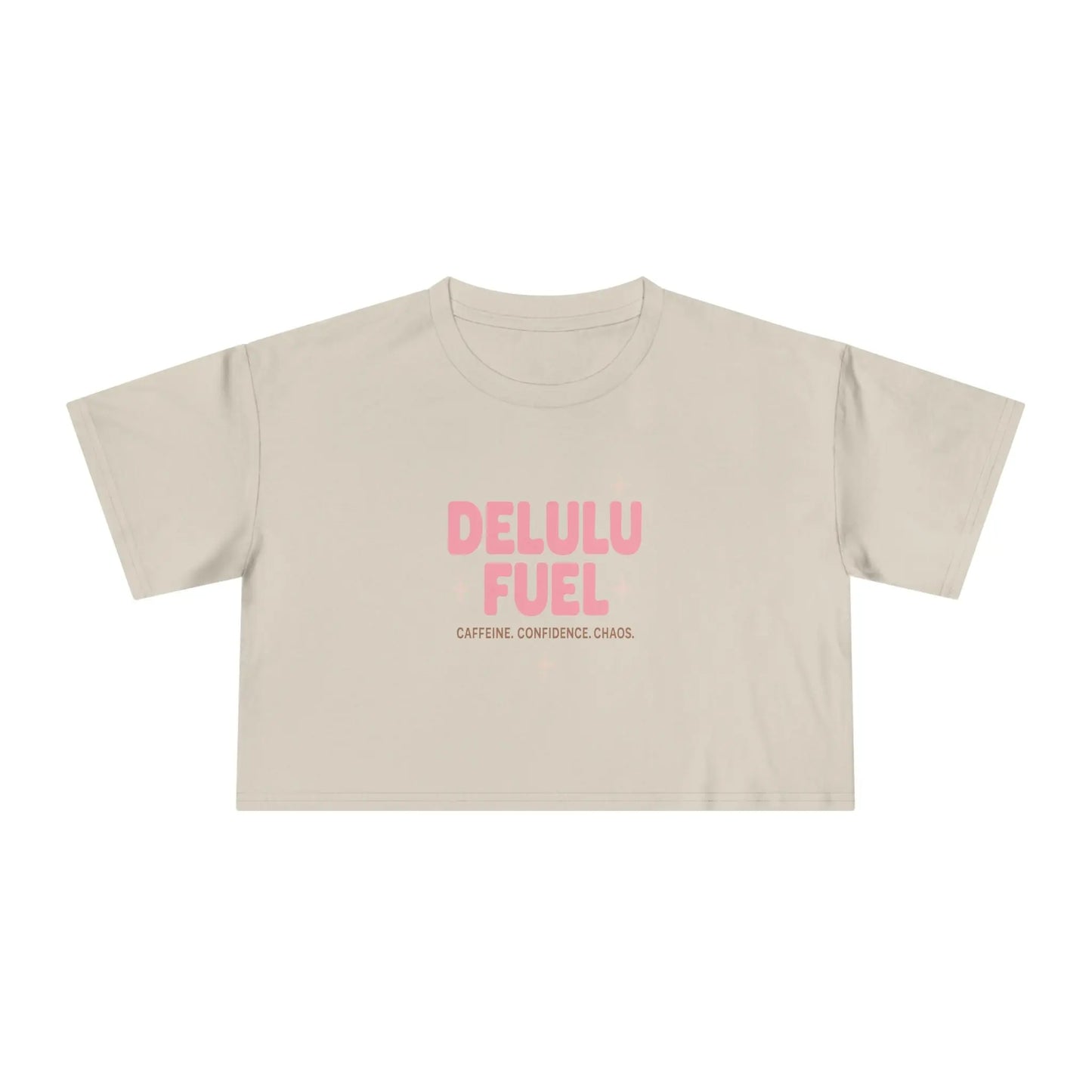 Delulu Fuel™ Unisex T-Shirt – Caffeine. Confidence. Chaos. | The Feelings Dept. Printify