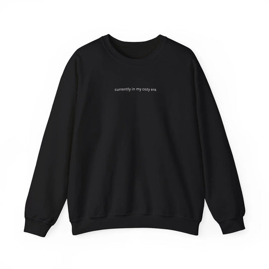 “Currently in My Cozy Era” Unisex Fall Crewneck Sweatshirt Printify
