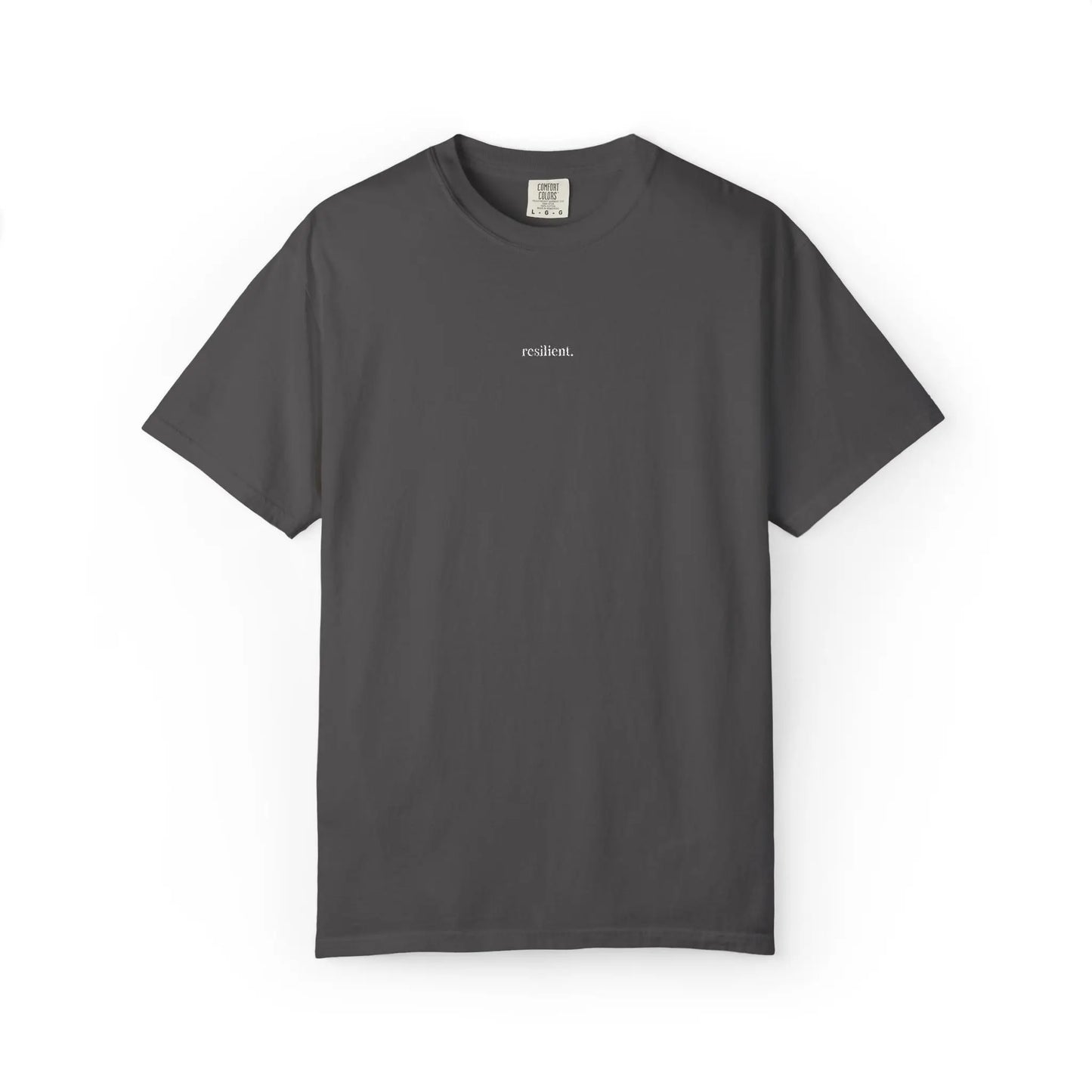 Resilient Embroidered T-Shirt | Minimalist Fall Shirt | Comfort Colors Unisex Tee Printify