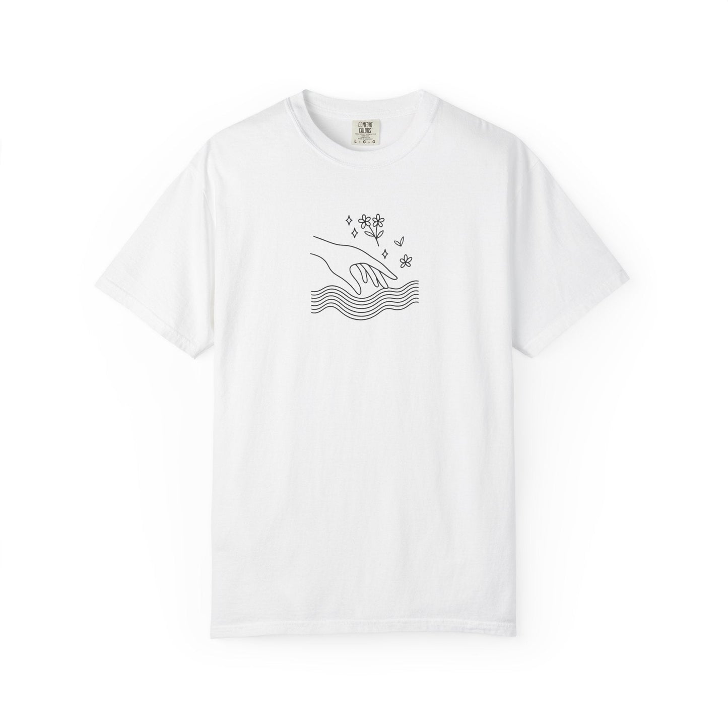 Gentle Reach | ASMR-Inspired Line Art Tee Printify