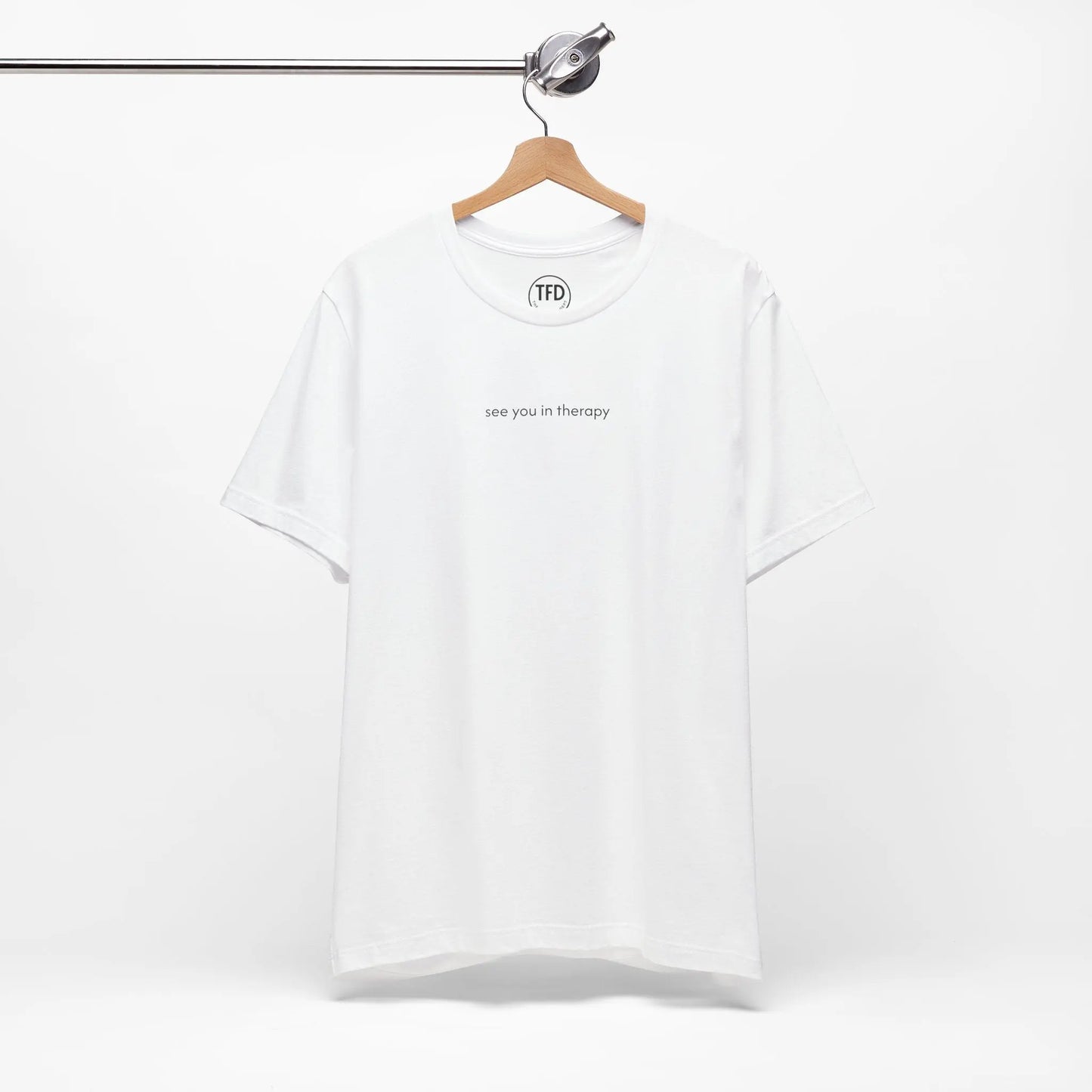 See You in Therapy Tee — Minimalist Mental Health Shirt Printify