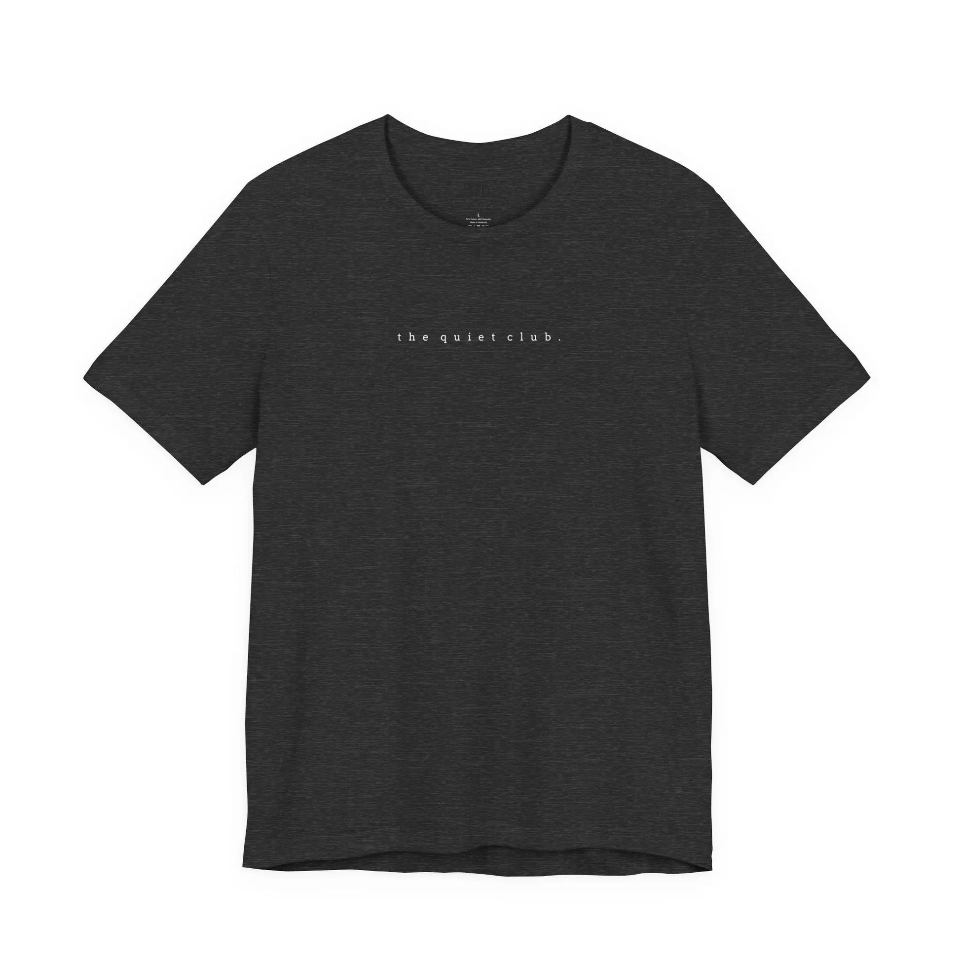 the quiet club. minimalist t-shirt – introvert aesthetic, soft unisex tee Printify
