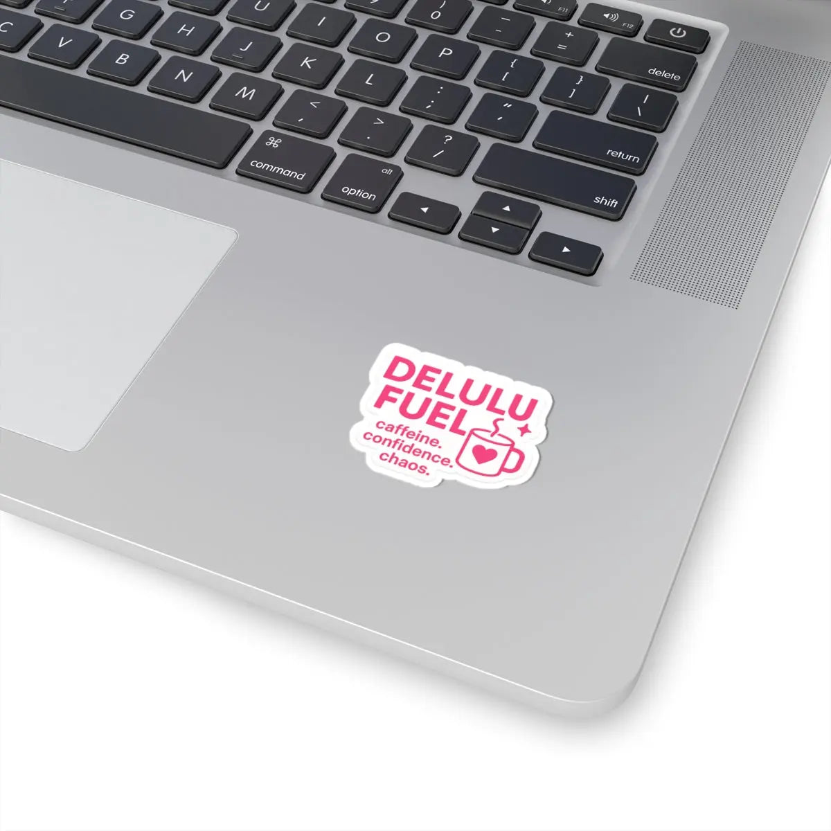 Delulu Fuel™ Sticker | Funny Coffee Sticker for Laptop, Water Bottle, Therapist Gift, Caffeine Quote, Delulu Merch, Mental Health Decal Printify