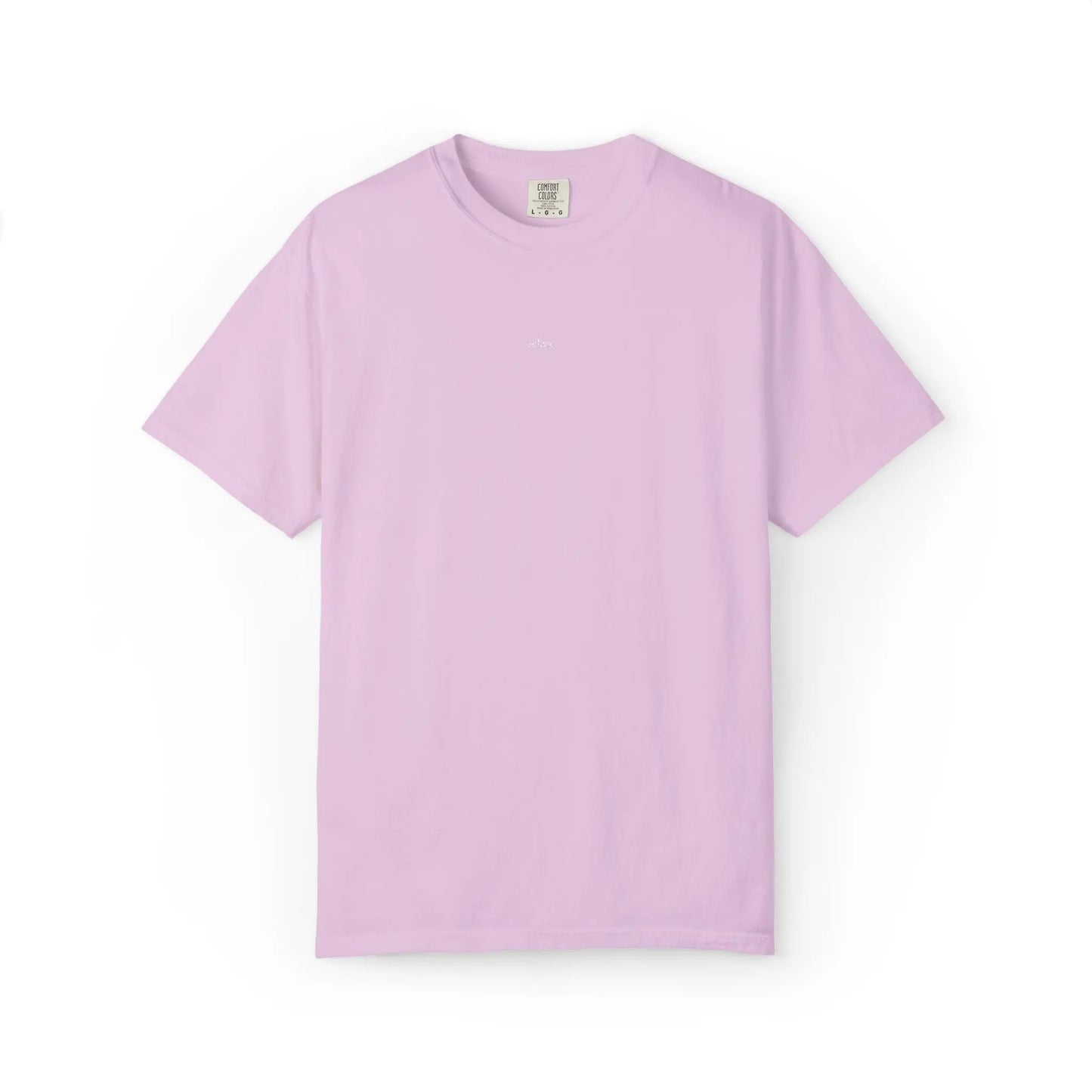 “solace.” Embroidered Minimalist Comfort Colors Tee – Soft Aesthetic Quiet Club Shirt Printify