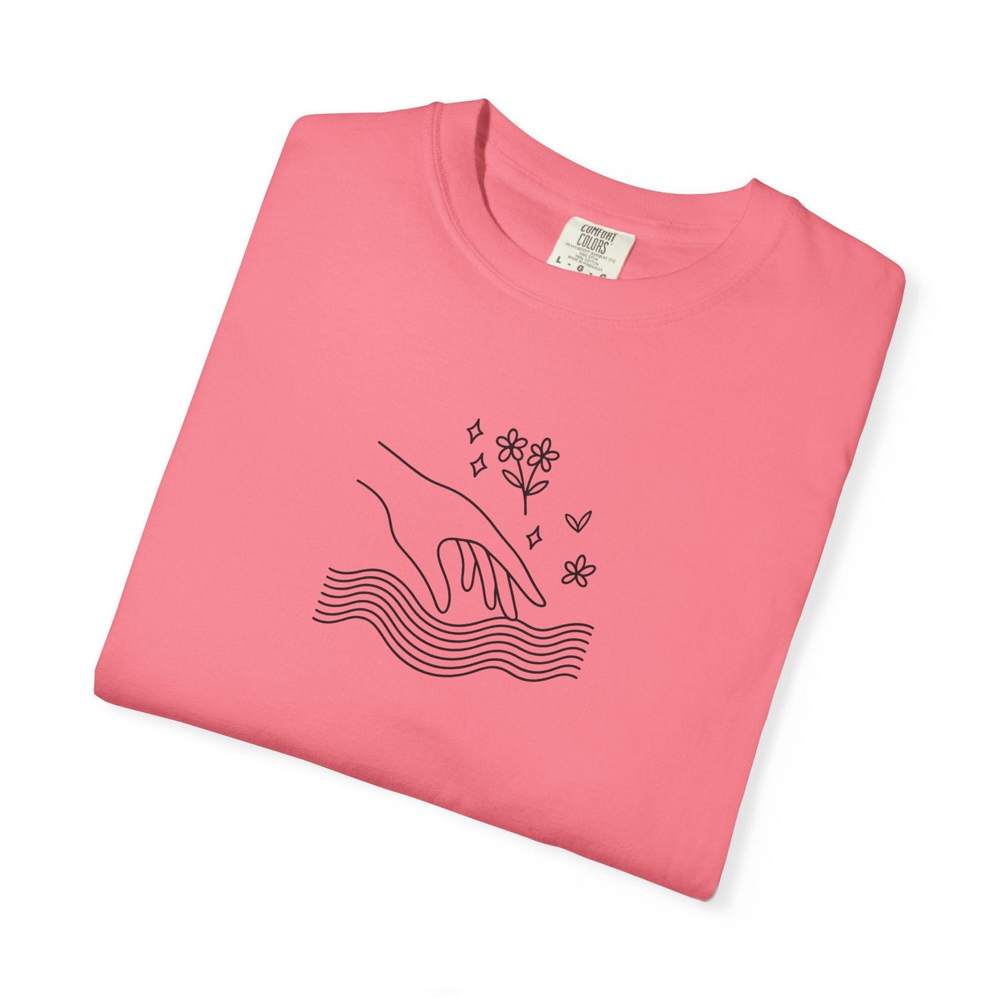 Gentle Reach | ASMR-Inspired Line Art Tee Printify
