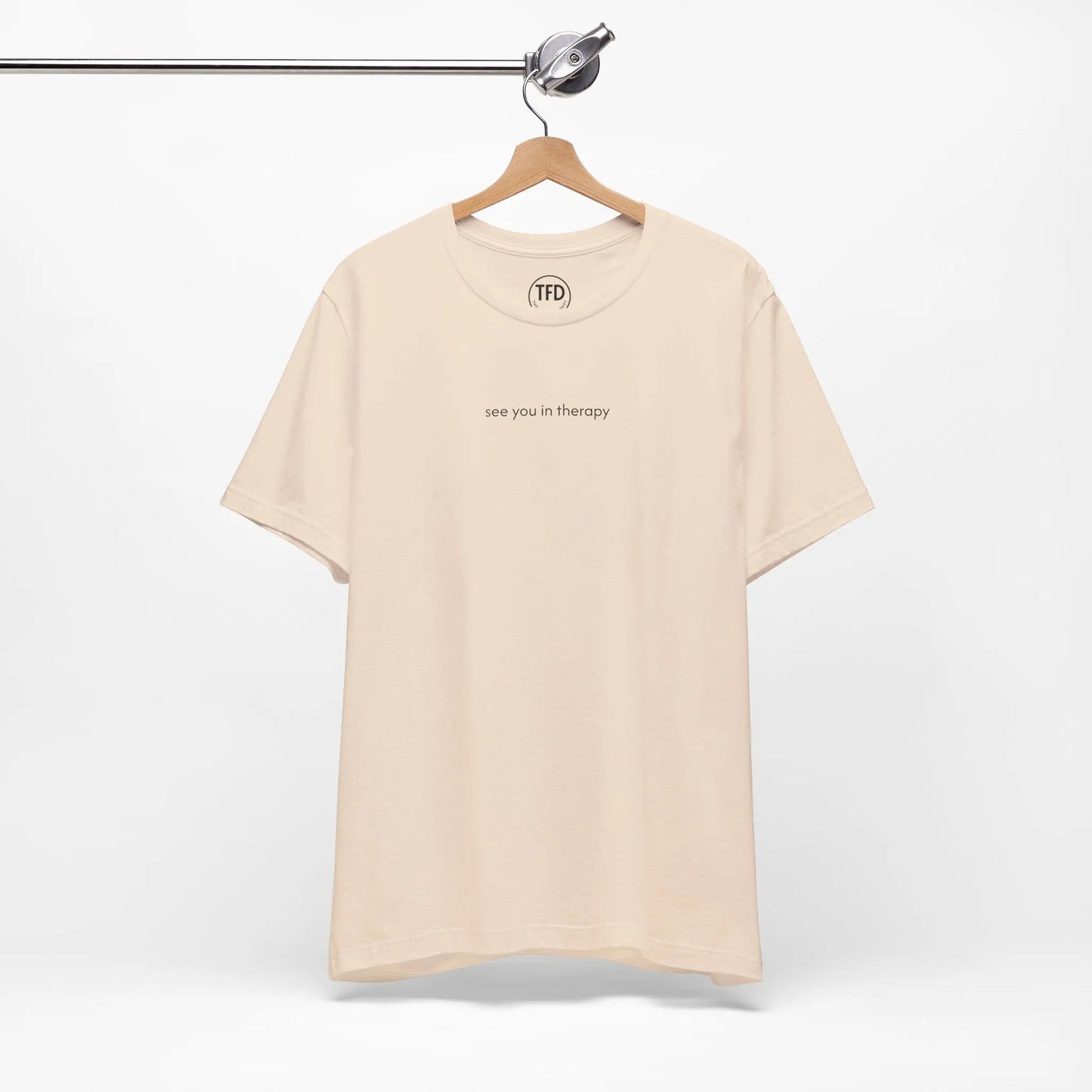 See You in Therapy Tee — Minimalist Mental Health Shirt Printify