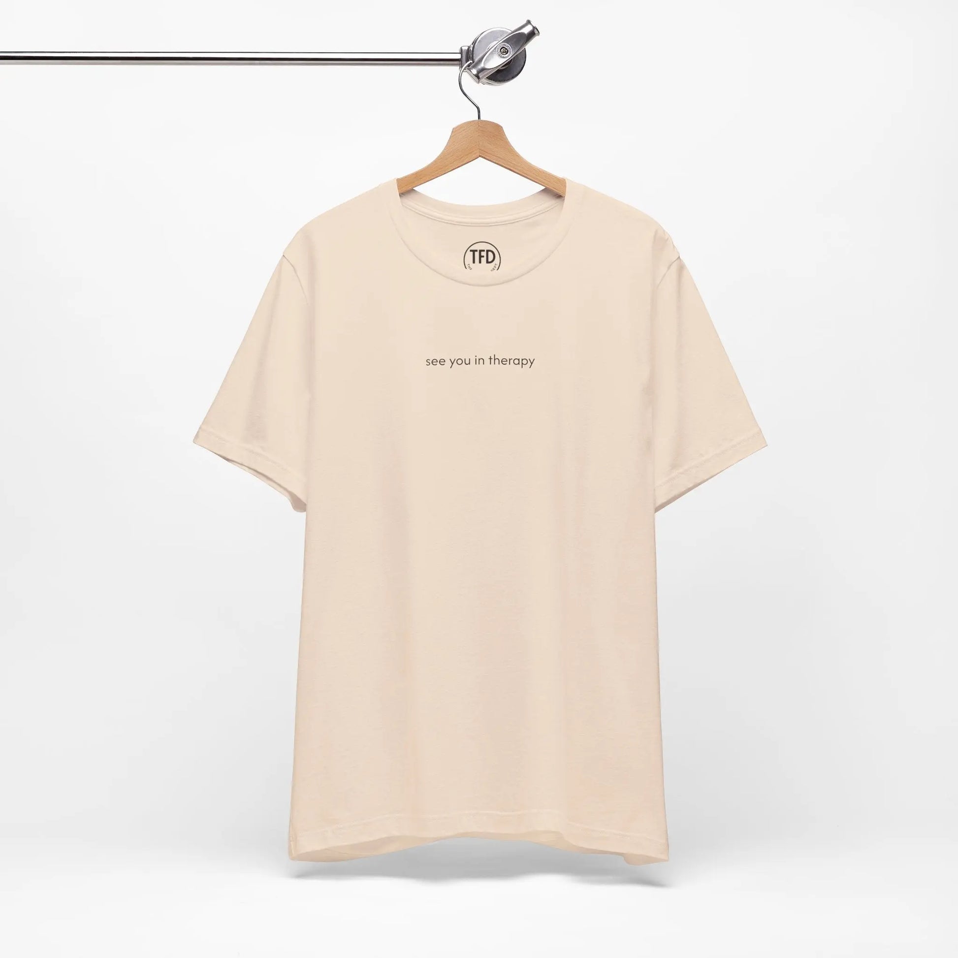 See You in Therapy Tee — Minimalist Mental Health Shirt Printify