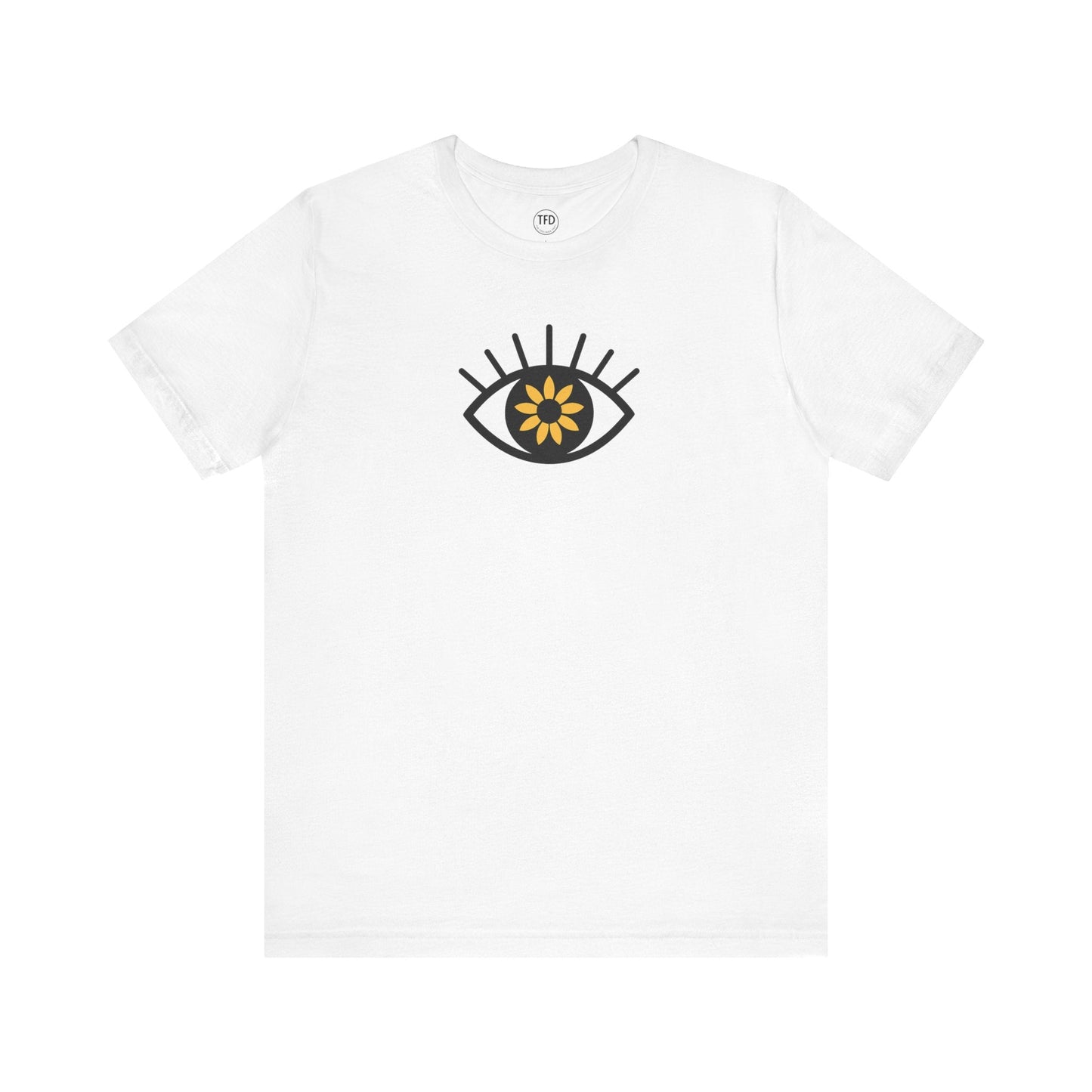 Sunflower Eye Tee – Visual-Only Emotional Symbol Shirt | The Feelings Dept™ Printify