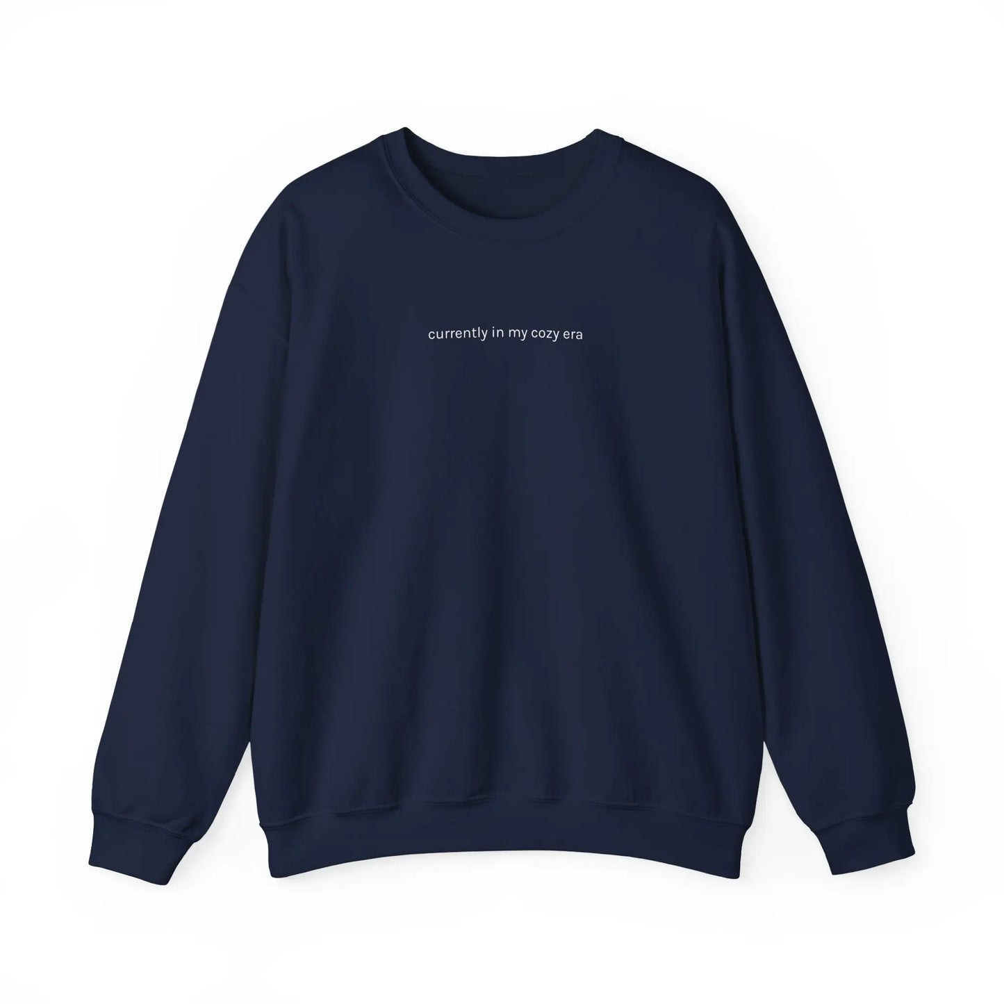“Currently in My Cozy Era” Unisex Fall Crewneck Sweatshirt Printify