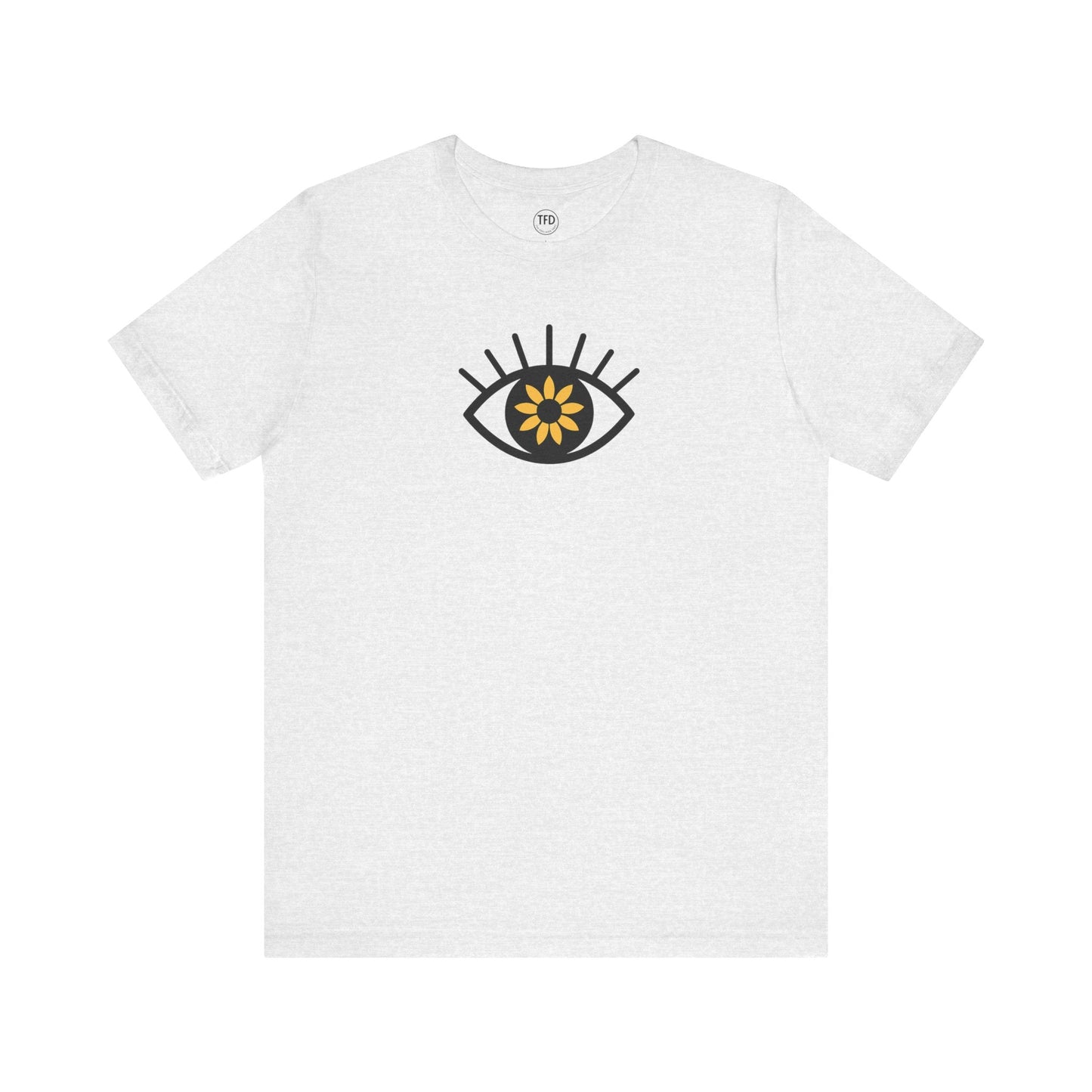 Sunflower Eye Tee – Visual-Only Emotional Symbol Shirt | The Feelings Dept™ Printify
