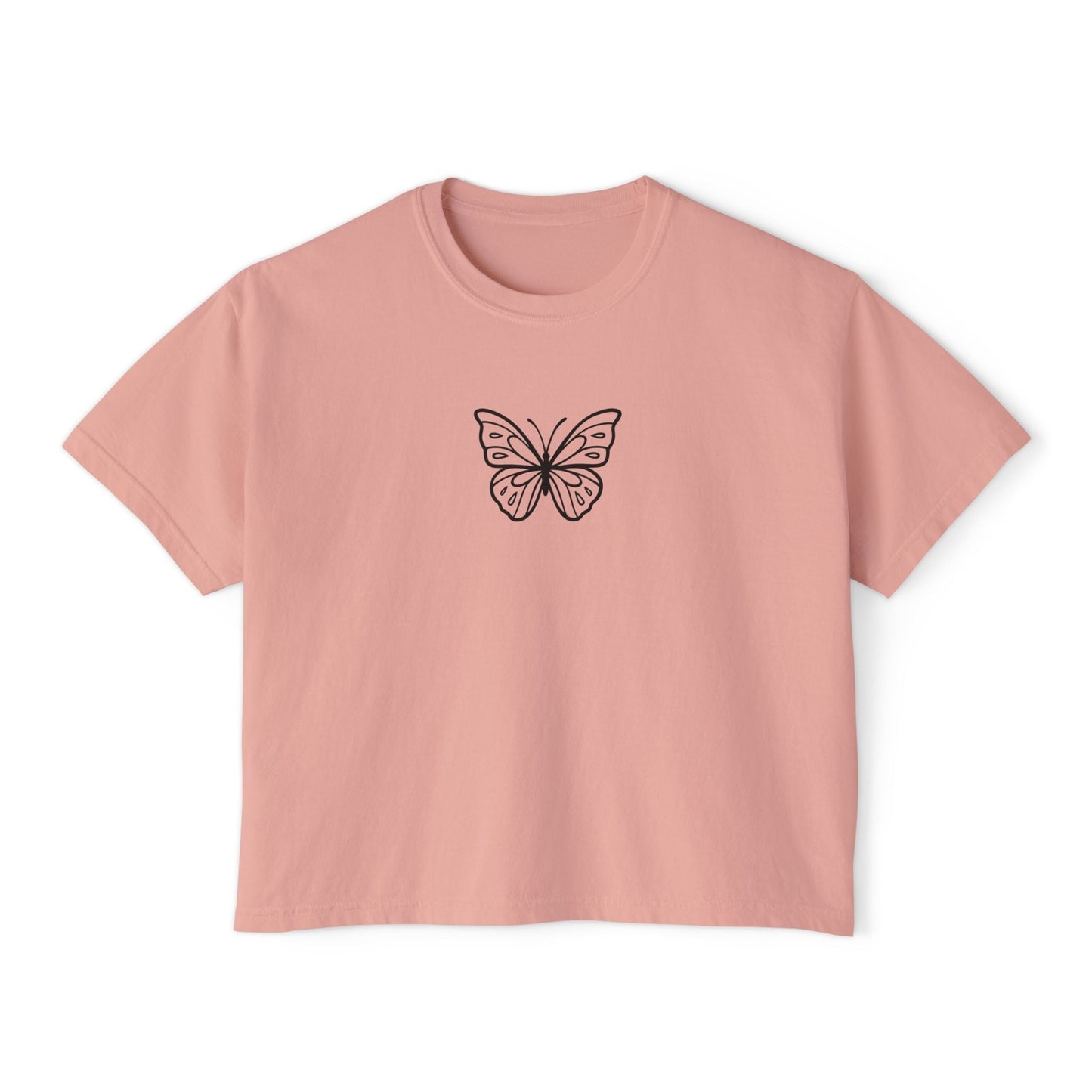 Minimal Line Art Butterfly Comfort Tee Printify