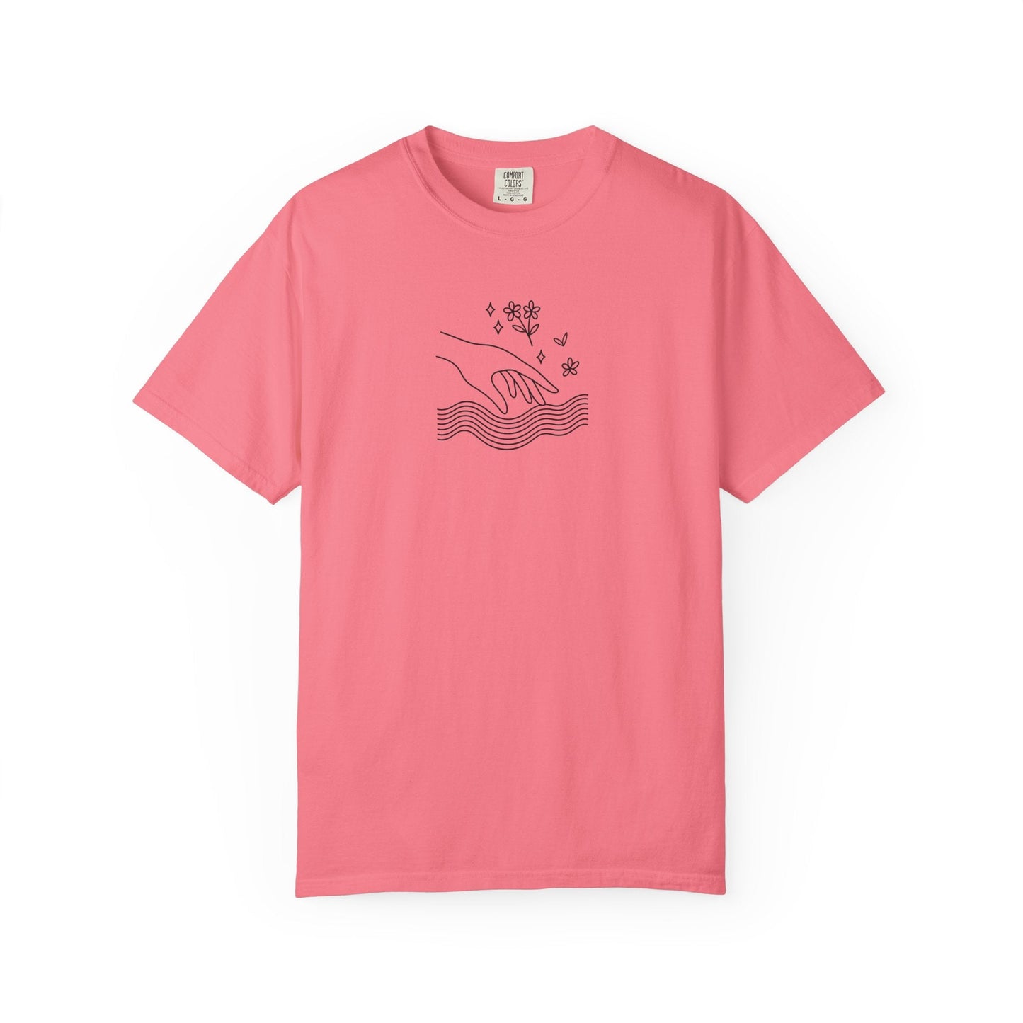 Gentle Reach | ASMR-Inspired Line Art Tee Printify