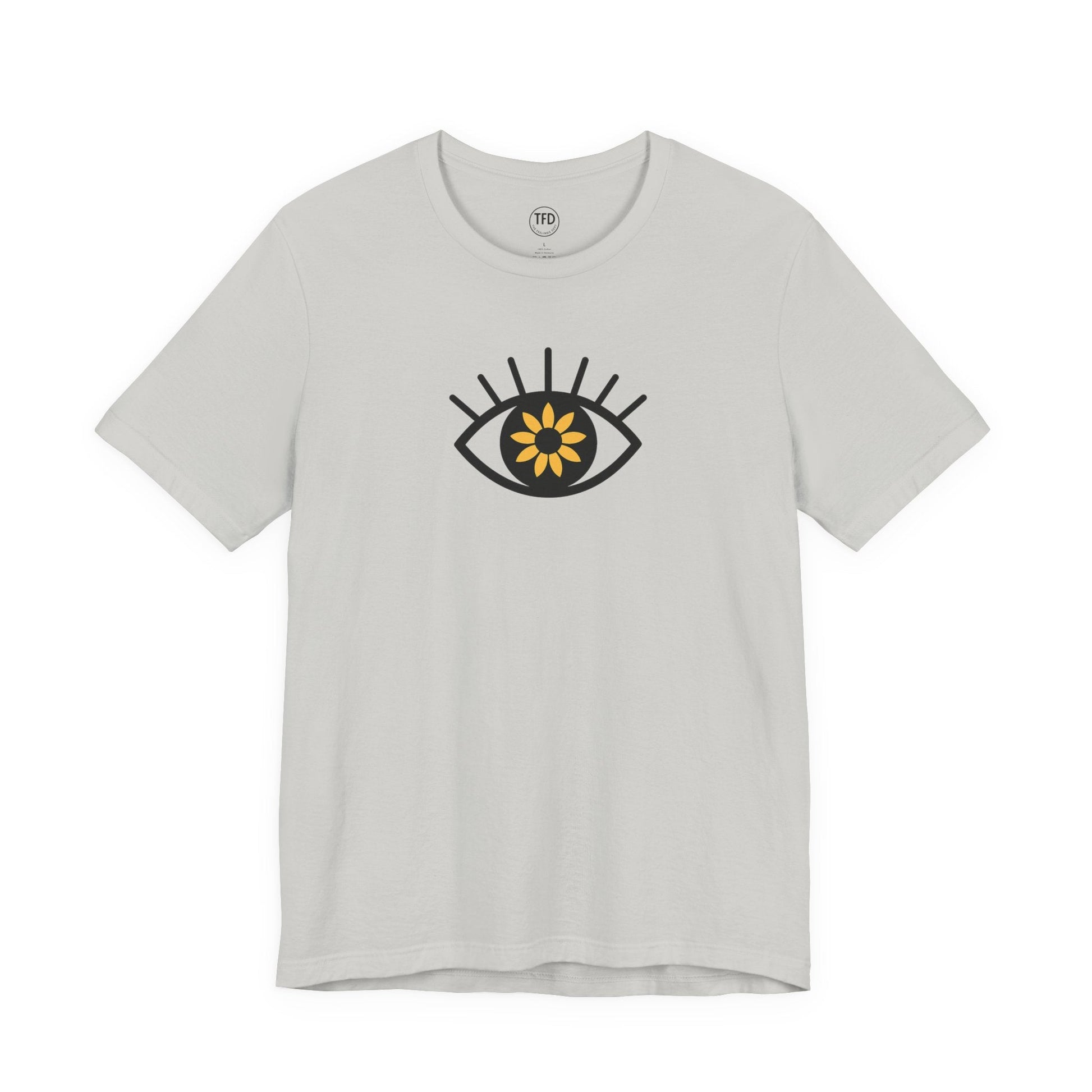 Sunflower Eye Tee – Visual-Only Emotional Symbol Shirt | The Feelings Dept™ Printify